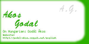akos godal business card